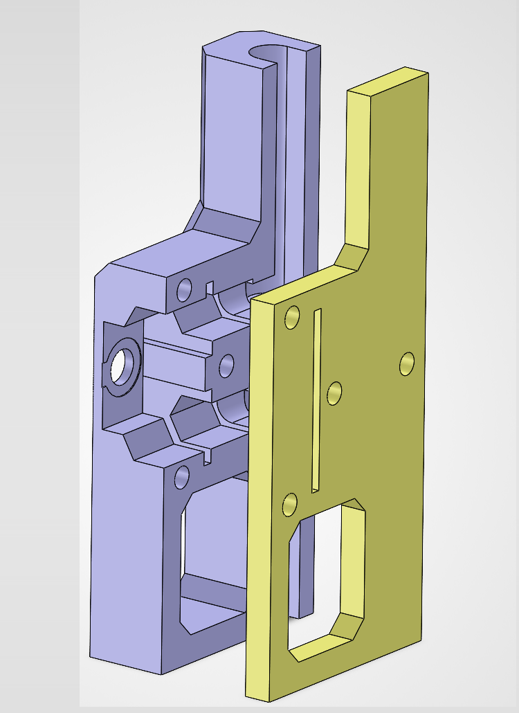SkyPowerServices 3D-Printed Window Antenna Mount Reverse View